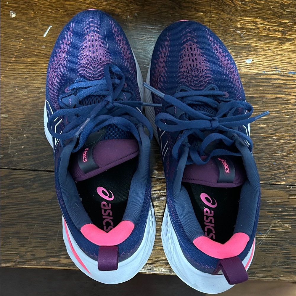 Asics Women's Athletic Shoes - Navy and Pink